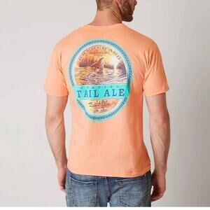 Salt Life Brewed By Chasing Tail Ale Graphic T-Shirt Grapefruit 100% Cotton LG